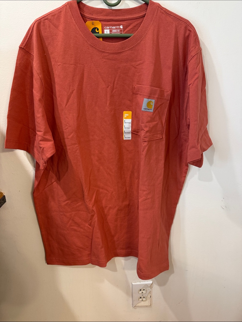 Carhartt Short Sleeve Pocket T-Shirt in Rust